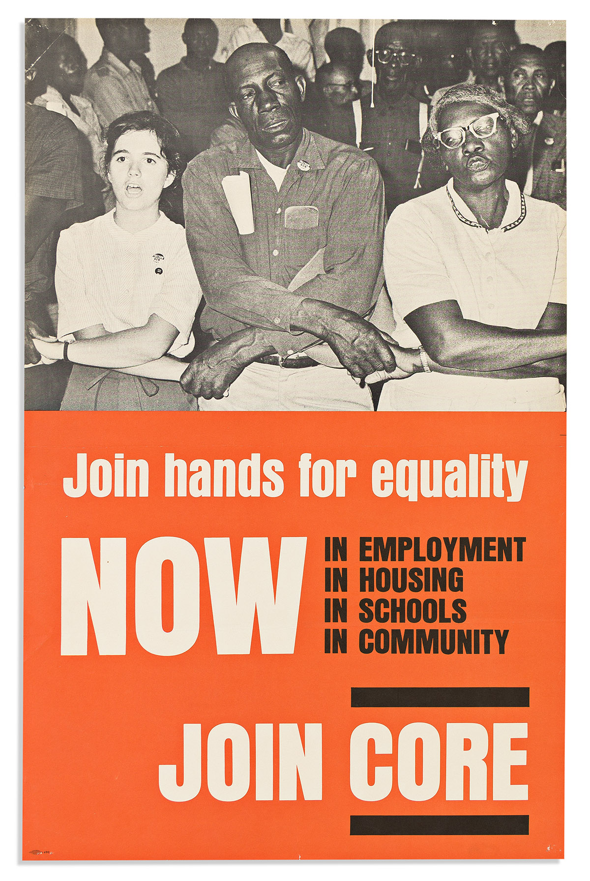 (CIVIL RIGHTS.) Join Hands for Equality Now . . . Join CORE.